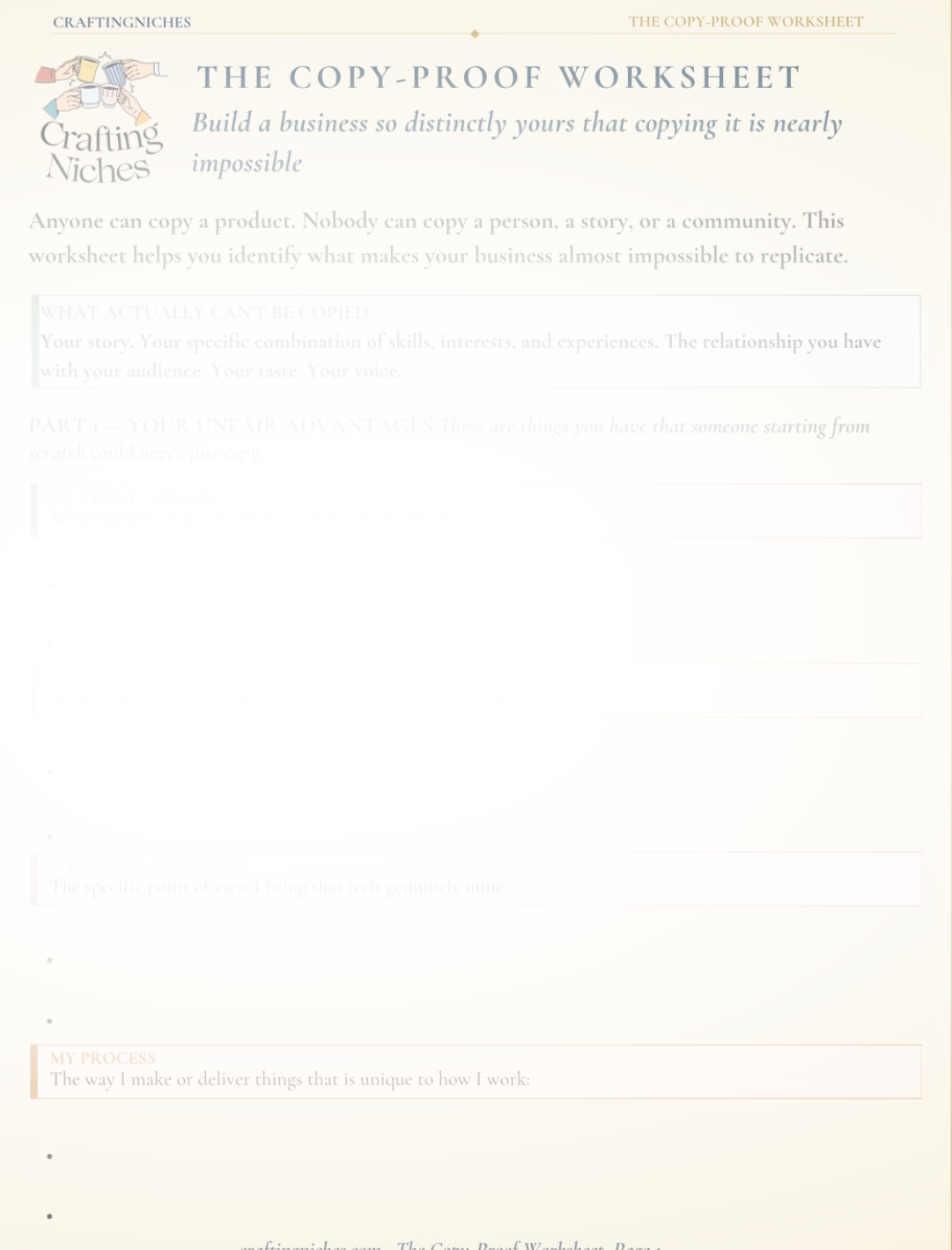 The Copy-Proof Worksheet